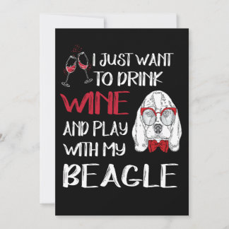 Invitación 1 Bebida Vino Y Juego Con Mi Beagle