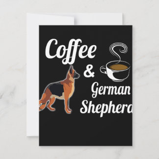 Invitación 1 Coffe And German Shepherd