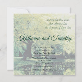 Invitación 1 Corinthians Vintage Photo Wedding Invitation