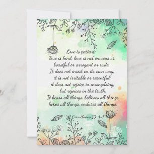 Invitación 1 Corintios 13: 4-7