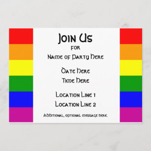 Invitación #1 del fiesta del orgullo de LGBT