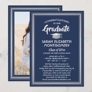 Invitación 1 foto de la Marina Virtual de Graduación Plata Bl