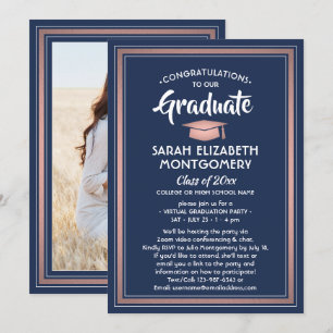 Invitación 1 foto del partido virtual de graduación Marina az