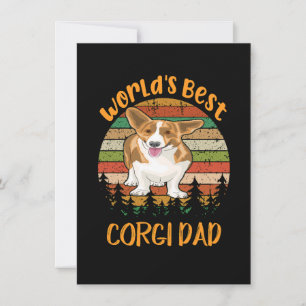 Invitación 1 Mejor Papá Corgi del Mundo