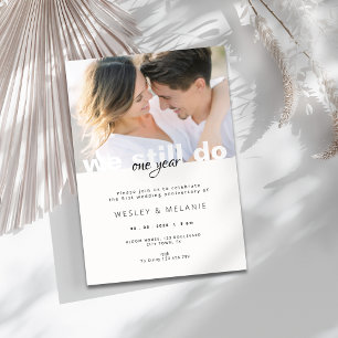 Invitación 1er Aniversario de Boda - Aún Nos Amamos Foto