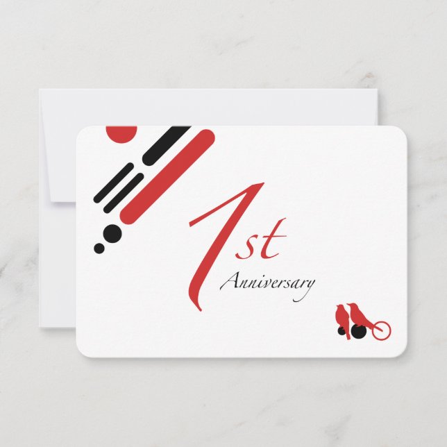 Invitación 1er Aniversario (mod birds) (Anverso)