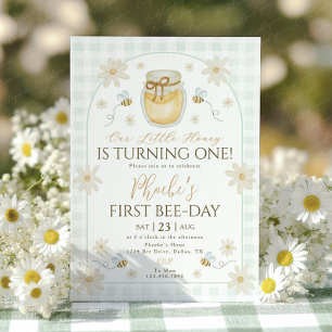 Invitación 1er cumpleaños de abeja niñas cumpleaños miel Dais