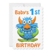 1ra fiesta de cumpleaños del monstruo del bebé
