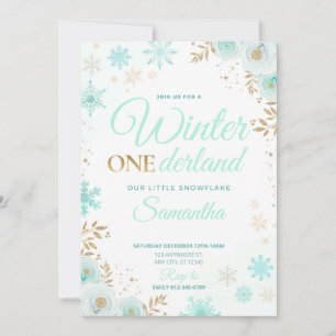 Invitación 1ra. Nieve Verde de Winter ONEderland C