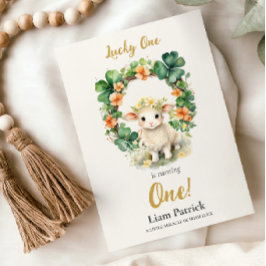 Invitación 1st Birthday Invitation St. Patrick's Day Card