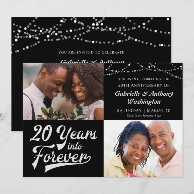 Invitación 20º Aniversario 20 AÑOS HACIA LA ETERNIDAD (Anverso / Reverso)