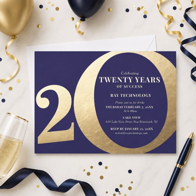 Invitación 20º Aniversario Empresarial (Subido por el creador)