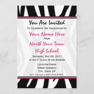Invitación 2011 de la graduación de la moda del