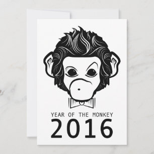 Invitación 2016 año del mono (bowtie)