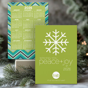 Invitación 2024 Calendar Wishing Peace Joy Business Christmas