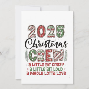Invitación 2025 Navidades Crew Family Matching Outfit Xmas