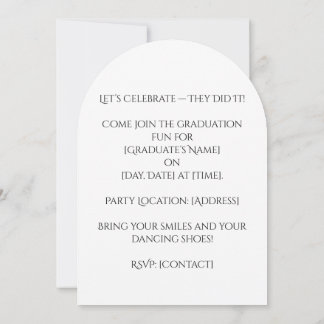 Invitación 2027 Graduation Party invitation 