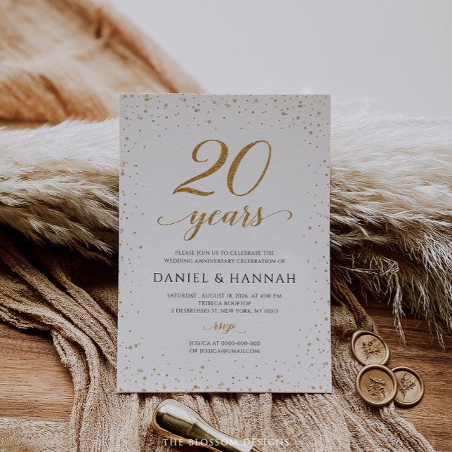 Invitación 20 Aniversario de Boda - GAC24c (Subido por el creador)