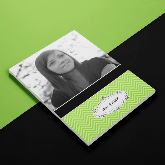 Invitación 20XX Anuncios de graduación {Chevron} (Subido por el creador)