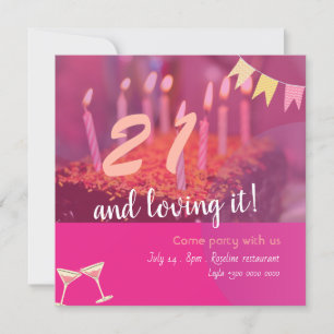 Invitación 21º cumpleaños-