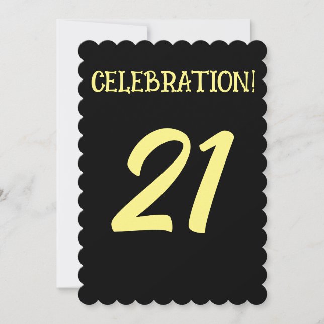 Invitación 21º CUMPLEAÑOS 21 AÑOS PERSONALIZADOS FIESTAS Invi (Anverso)