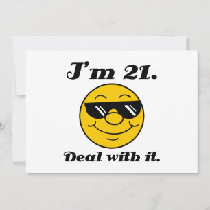 Invitación 21.ª broma de cumpleaños