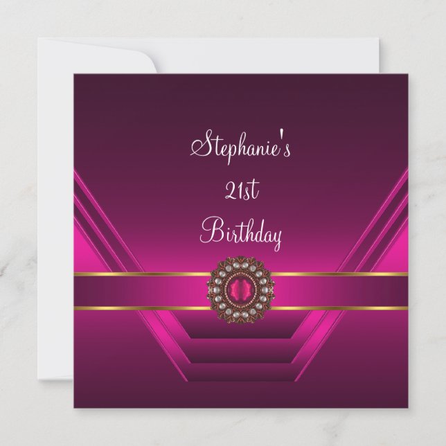 Invitación 21.ª Fiesta de cumpleaños (Anverso)