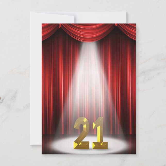 Invitación 21.ª Fiesta de cumpleaños (Anverso)