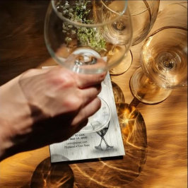 Invitación 21.ª Fiesta de cumpleaños Champagne Glasses Wood L