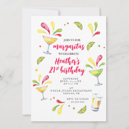 Invitación 21.ª fiesta de cumpleaños de Margarita
