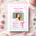 Invitación 21.ª Fiesta de cumpleaños Foto Espresso Martini<br><div class="desc">La foto del celebrante de cumpleaños ocupa el centro del escenario en esta moderna invitación de cumpleaños martini. El elegante diseño de moda incluye un espresso martini. Una proa de bonito añade un toque femenino. Todo el texto es editable.</div>