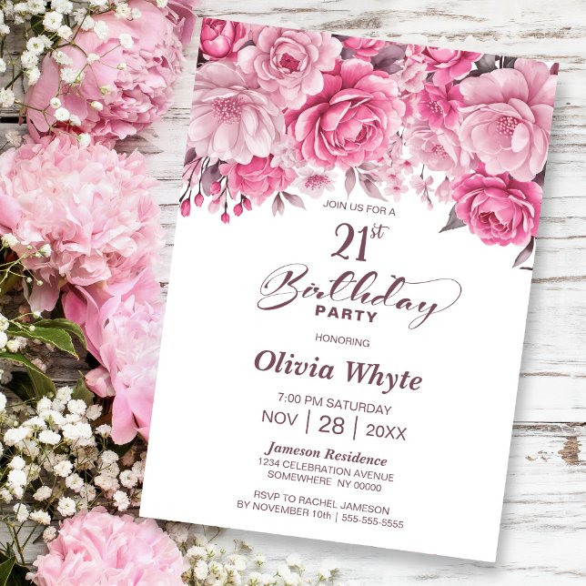Invitación 21.ª Fiesta Floral Rosa Rosada (Subido por el creador)