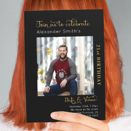 Invitación 21.ª Nacimiento Negro