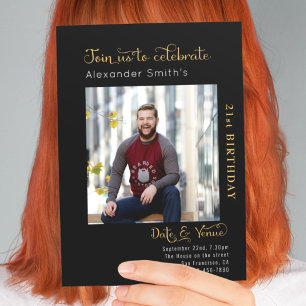 Invitación 21.ª Nacimiento Negro