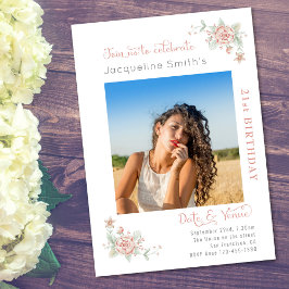 Invitación 21.ª Rosa de Cumpleaños