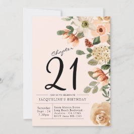 Invitación 21.ª Vintage Floral