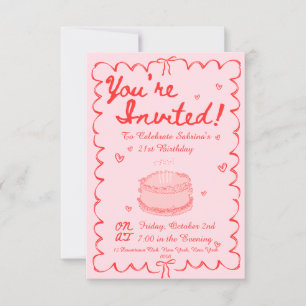 Invitación 21.º cumpleaños