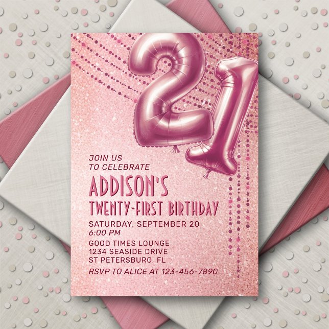 Invitación 21 Aniversario de Oro de las mujeres Rosas (Subido por el creador)