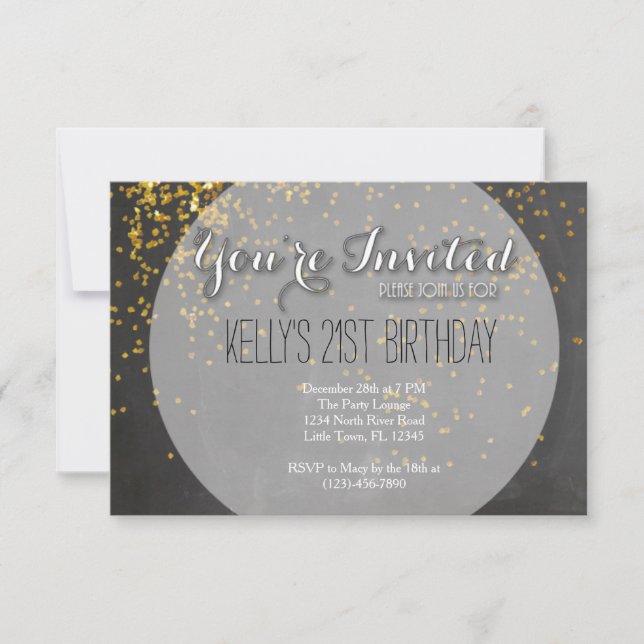 Invitación 21 cumpleaños (Anverso)