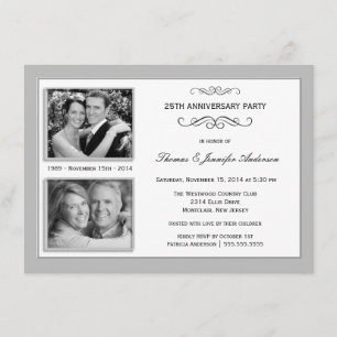 Invitación 25ª Foto del Pasado y Presente del Aniversario de