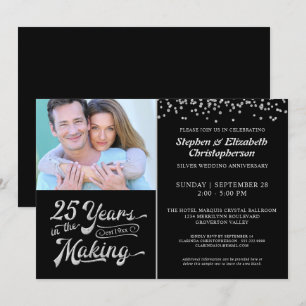 Invitación 25º Aniversario 25 AÑOS EN CREACIÓN Confeti