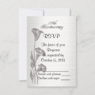Invitación 25º aniversario del Boda RSVP