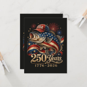 Invitación 250 América 1776 2026 Pesca de Lubina Bandera de E