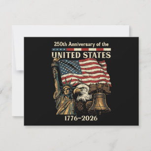Invitación 250 Aniversario de Estados Unidos 250 Años 4º o