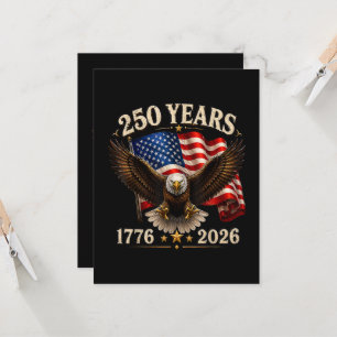 Invitación 250 Aniversario USA Águila Patriótica 250º