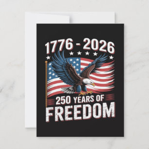 Invitación 250 años 1776 2026 250º 4 de julio