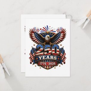 Invitación 250 años 4 de julio aniversario 250 de Estados Uni