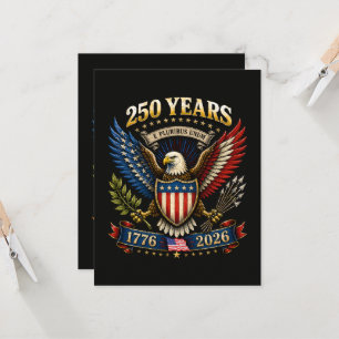 Invitación 250 años América 1776 2026 250 aniversario