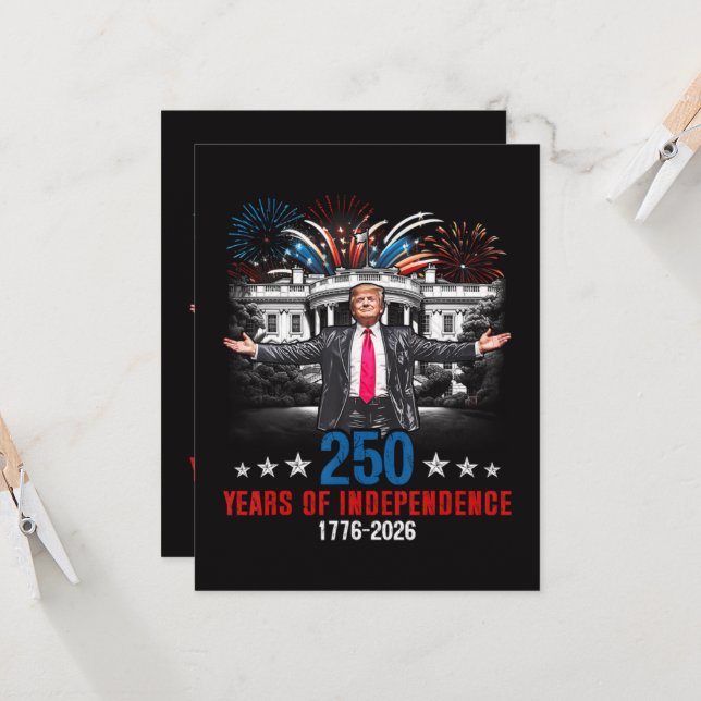Invitación 250 años americano 1776 2026  (Anverso/Reverso In Situ)