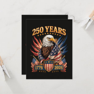 Invitación 250 años americano 250 aniversario Estados Unidos 